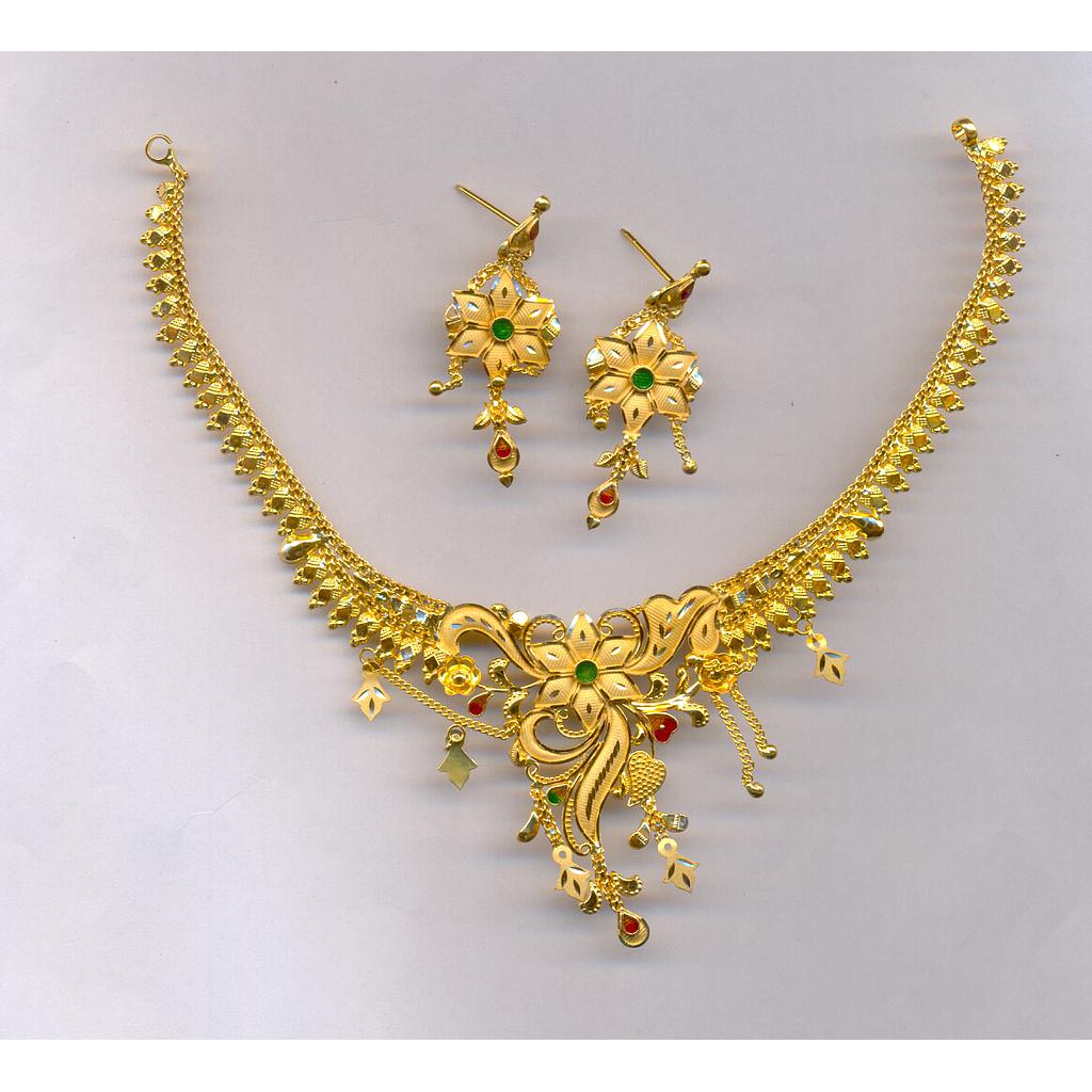 GOLD HALF SET ROUND PLAIN FANCY