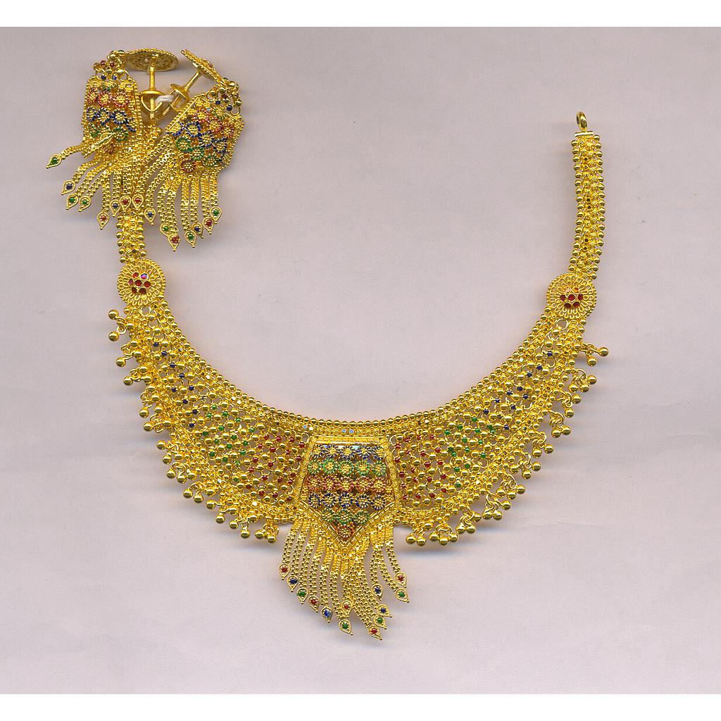 GOLD HALF SET ROUND PLAIN FANCY
