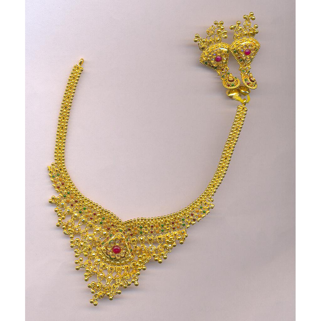 GOLD HALF SET ROUND PLAIN FANCY