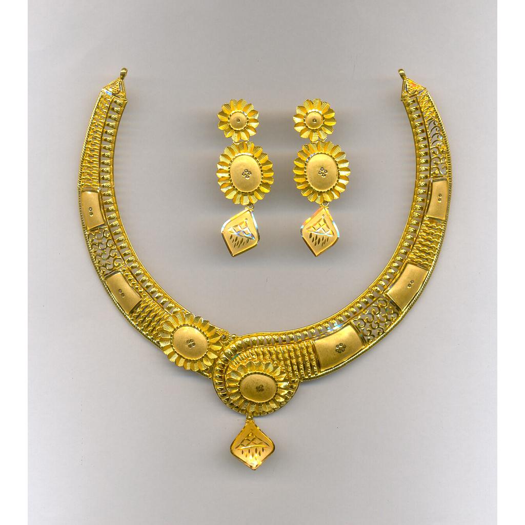 GOLD HALF SET ROUND PLAIN FANCY