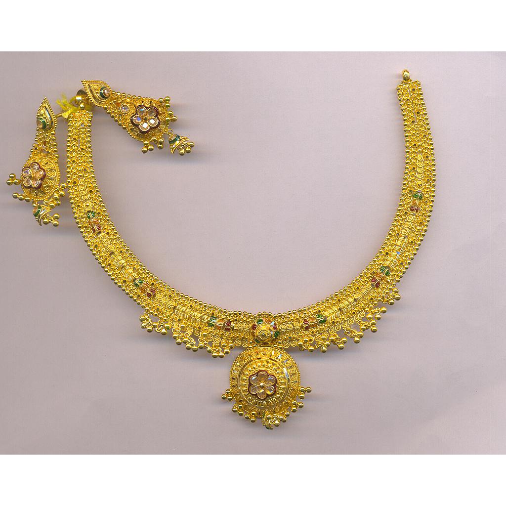 GOLD HALF SET ROUND PLAIN FANCY