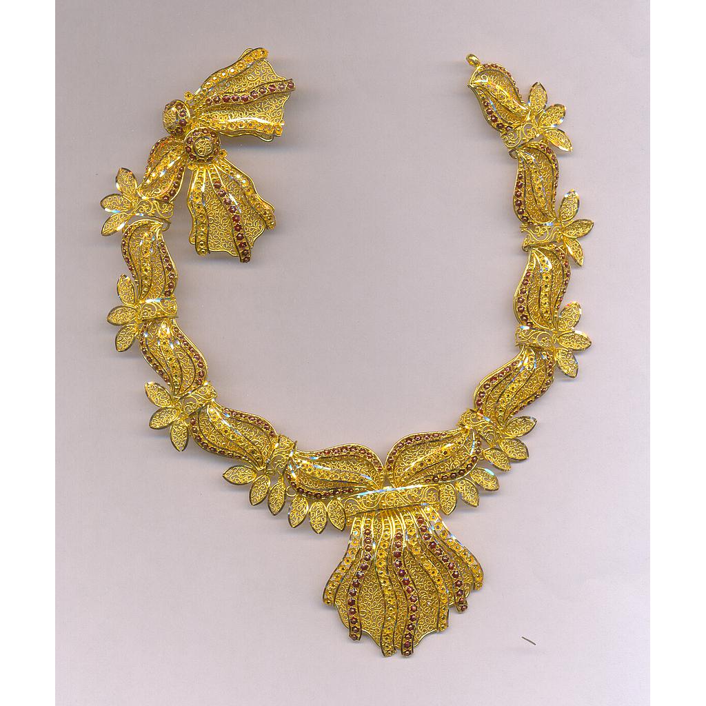 GOLD HALF SET ROUND PLAIN FANCY