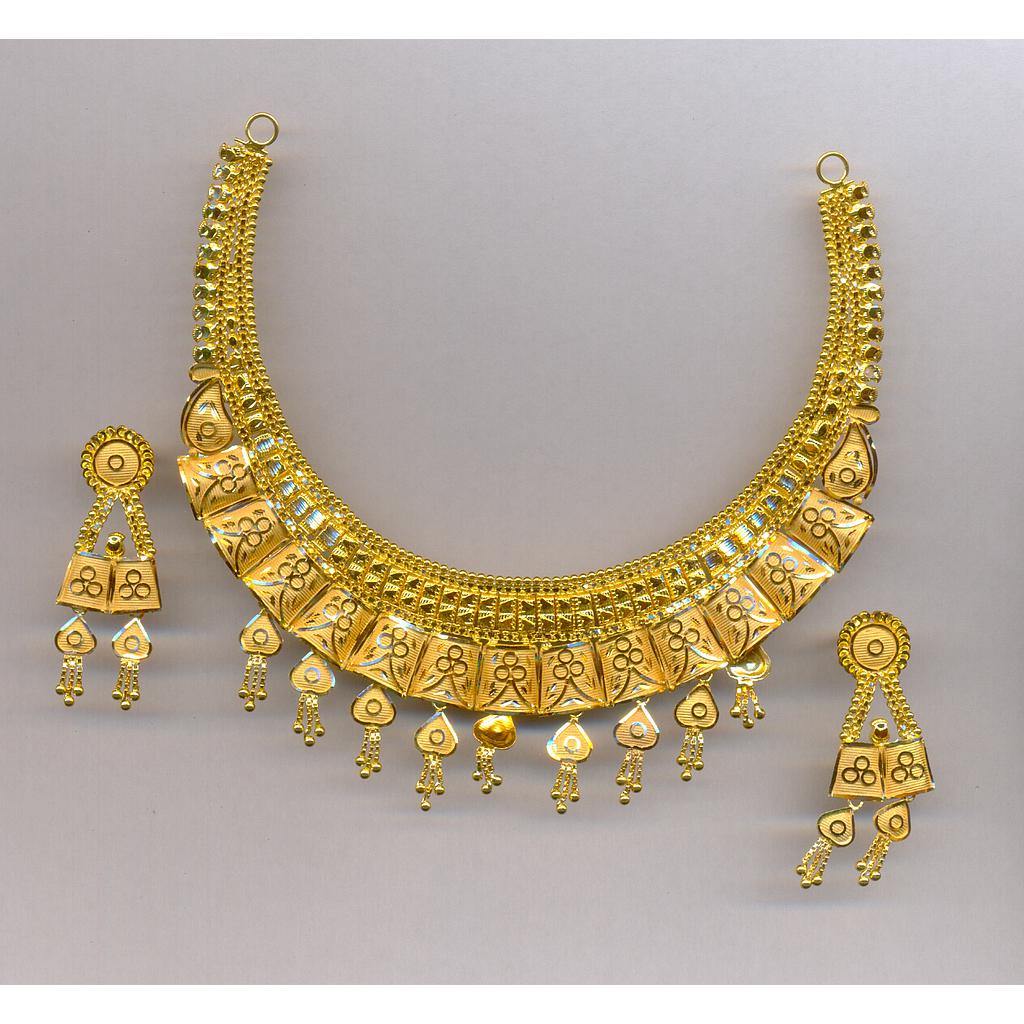 GOLD HALF SET ROUND PLAIN FANCY