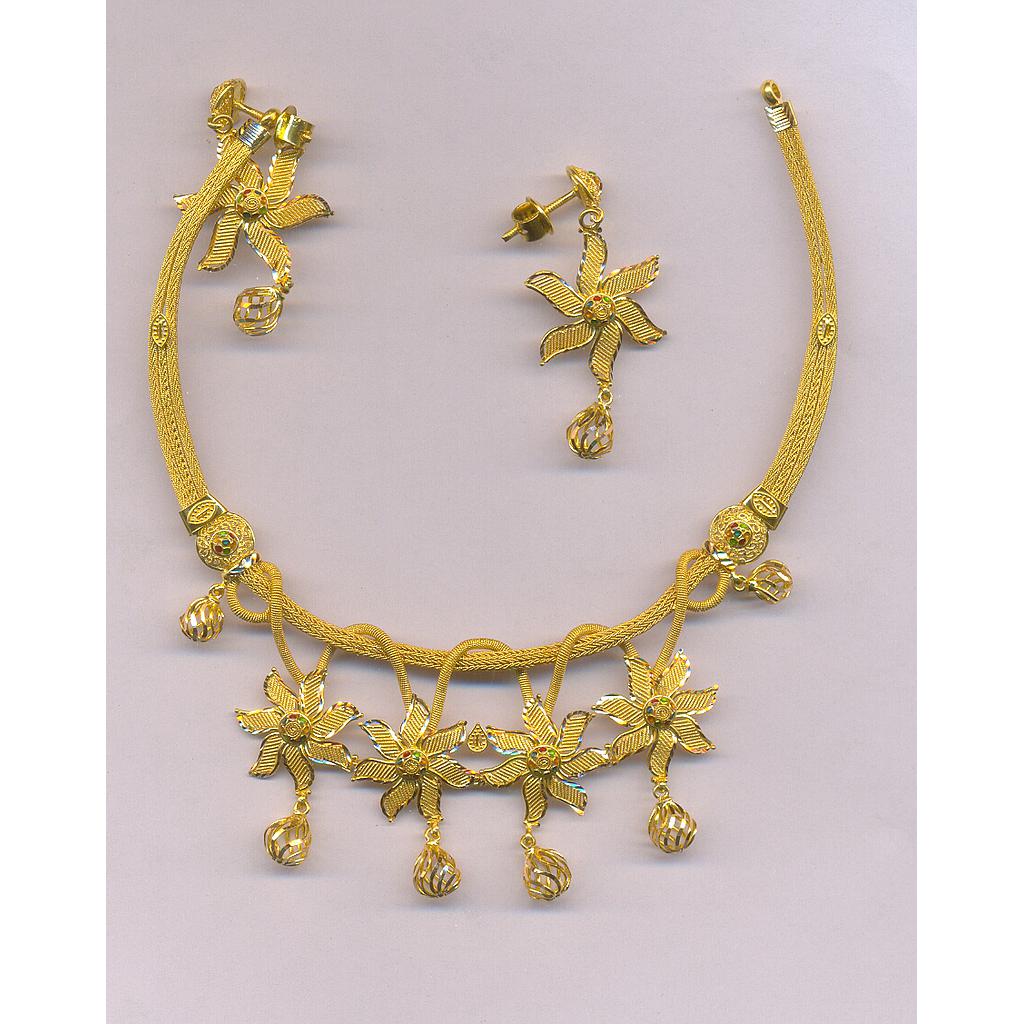 GOLD HALF SET ROUND PLAIN FANCY