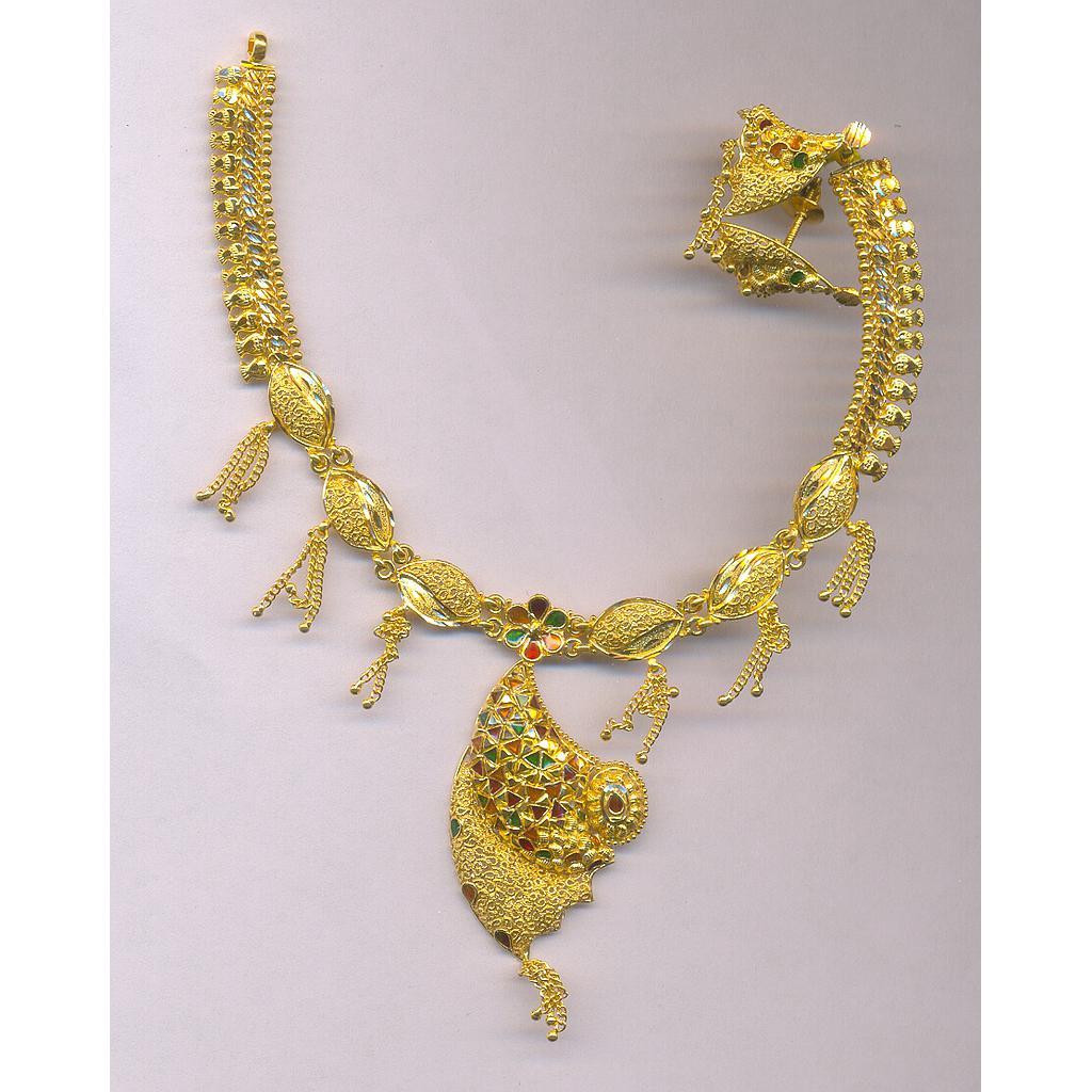 GOLD HALF SET ROUND PLAIN FANCY