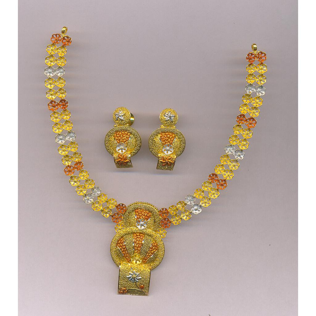 GOLD HALF SET ROUND PLAIN FANCY