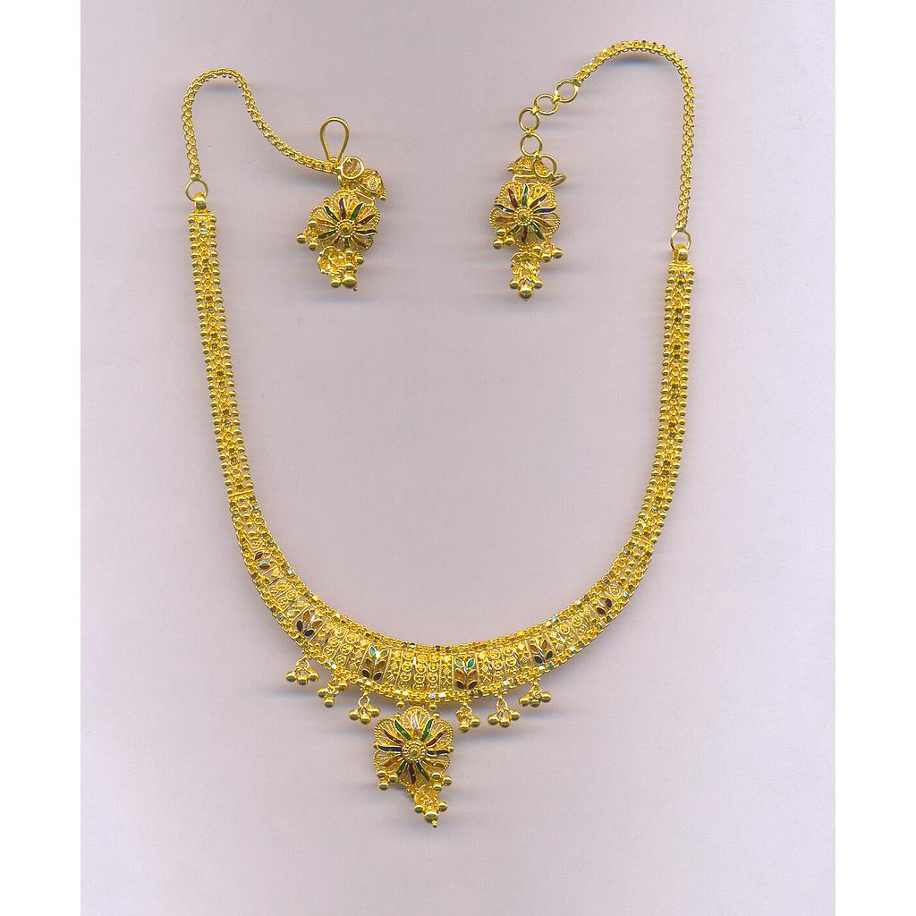 GOLD HALF SET ROUND PLAIN FANCY