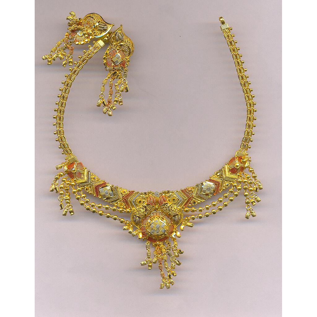 GOLD HALF SET ROUND PLAIN FANCY