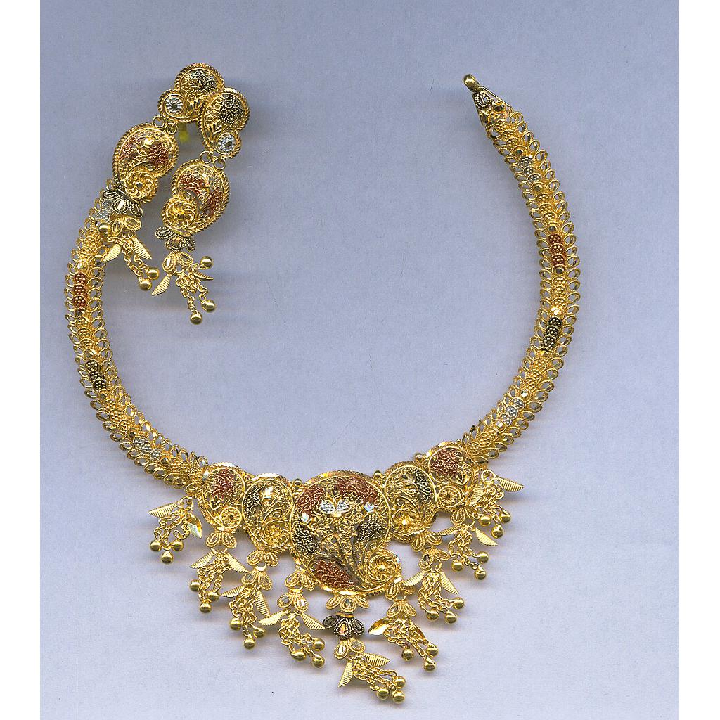 GOLD HALF SET ROUND PLAIN FANCY