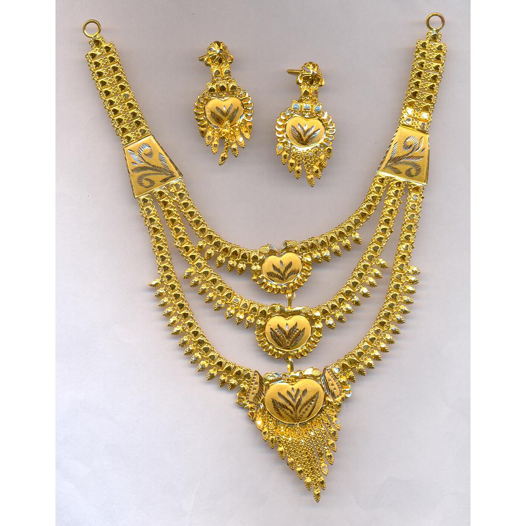GOLD HALF SET ROUND PLAIN FANCY