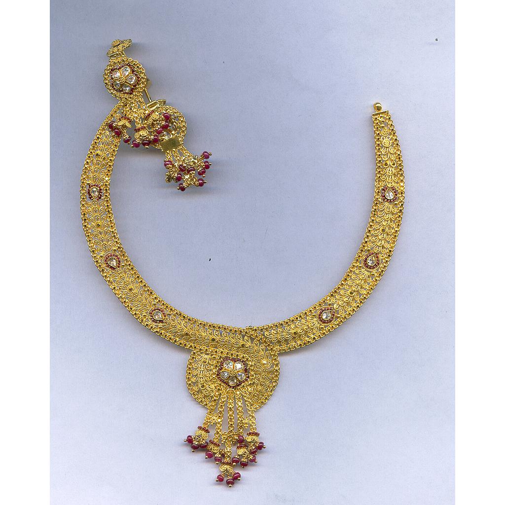 GOLD HALF SET ROUND PLAIN FANCY