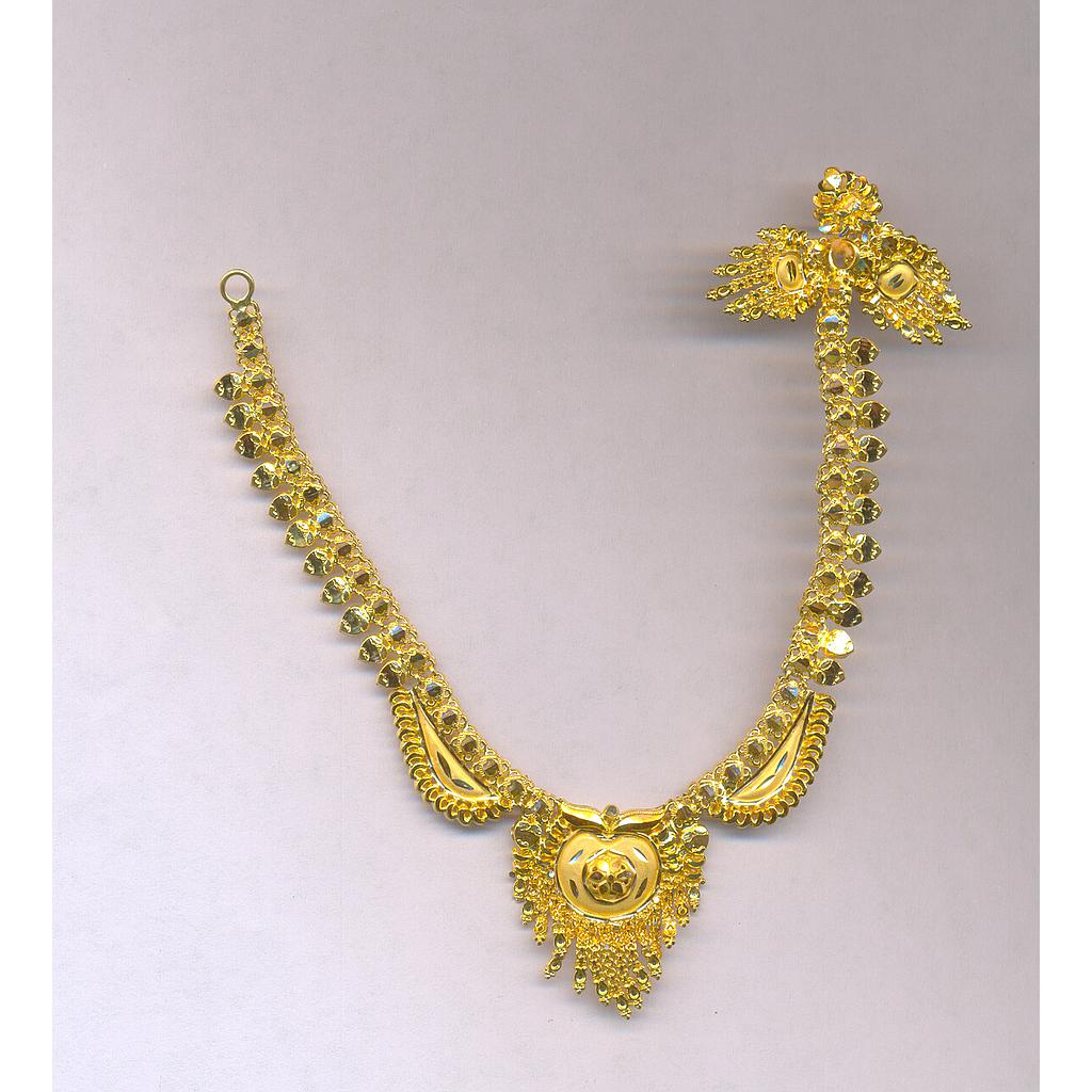 GOLD HALF SET ROUND PLAIN FANCY