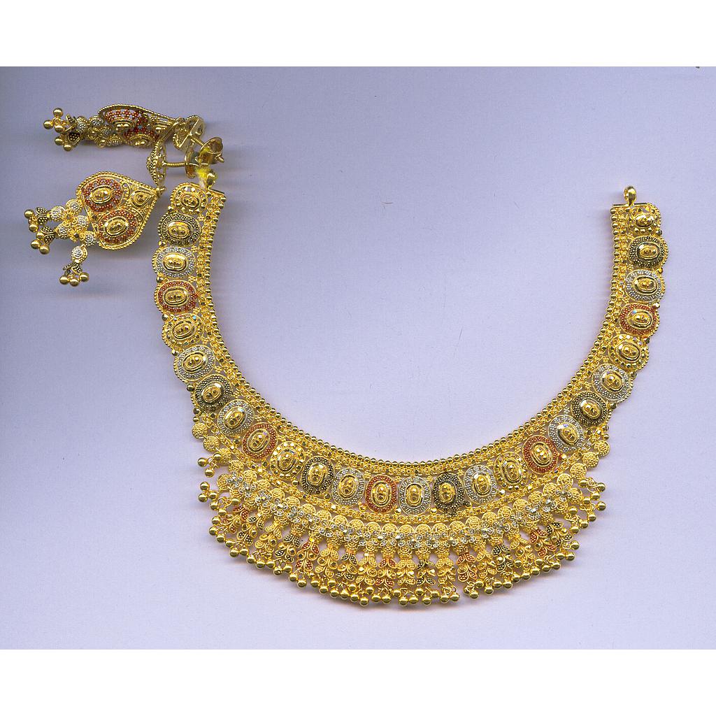 GOLD HALF SET ROUND PLAIN FANCY