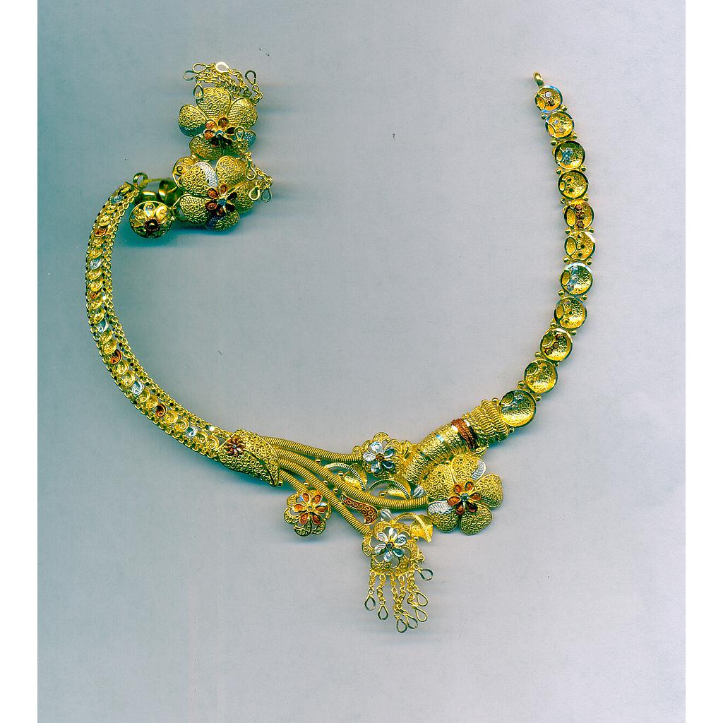 GOLD HALF SET ROUND PLAIN FANCY