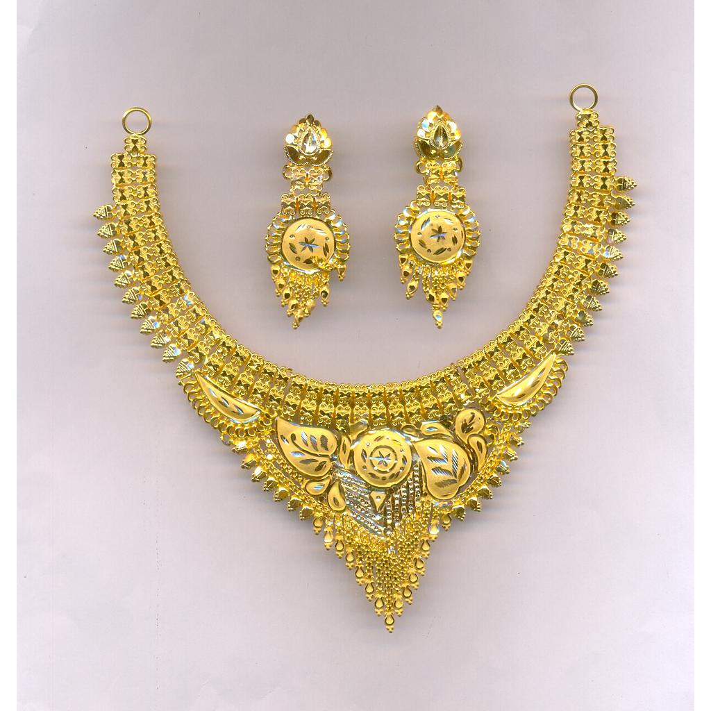GOLD HALF SET ROUND PLAIN FANCY