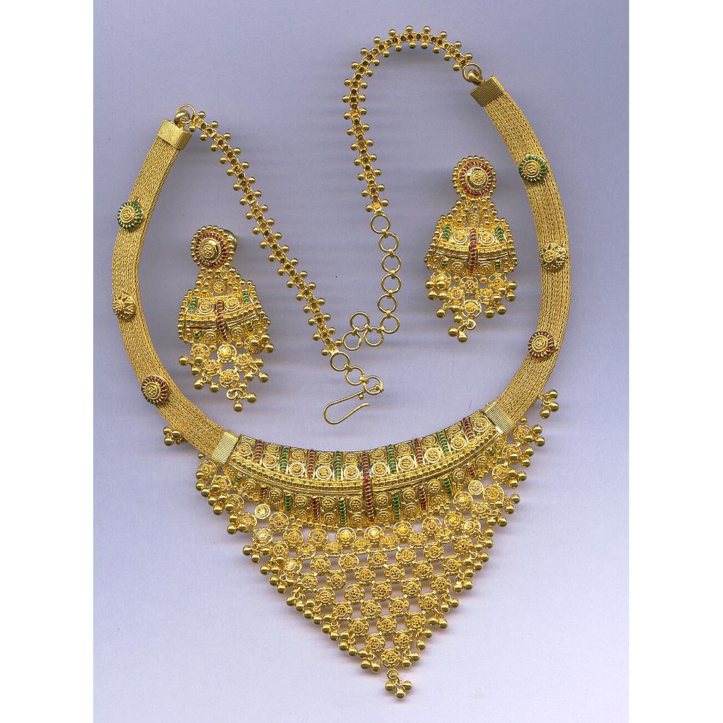 GOLD HALF SET ROUND PLAIN FANCY