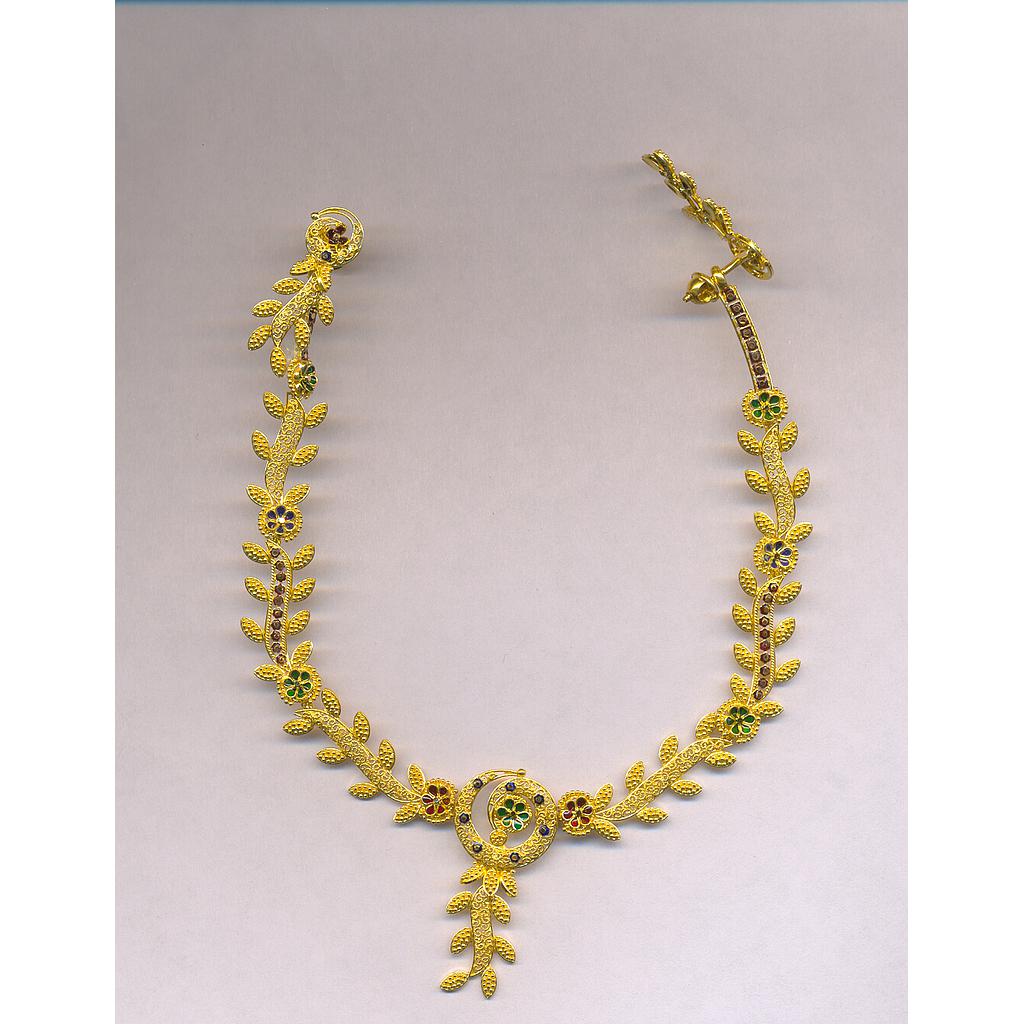 GOLD HALF SET ROUND PLAIN FANCY