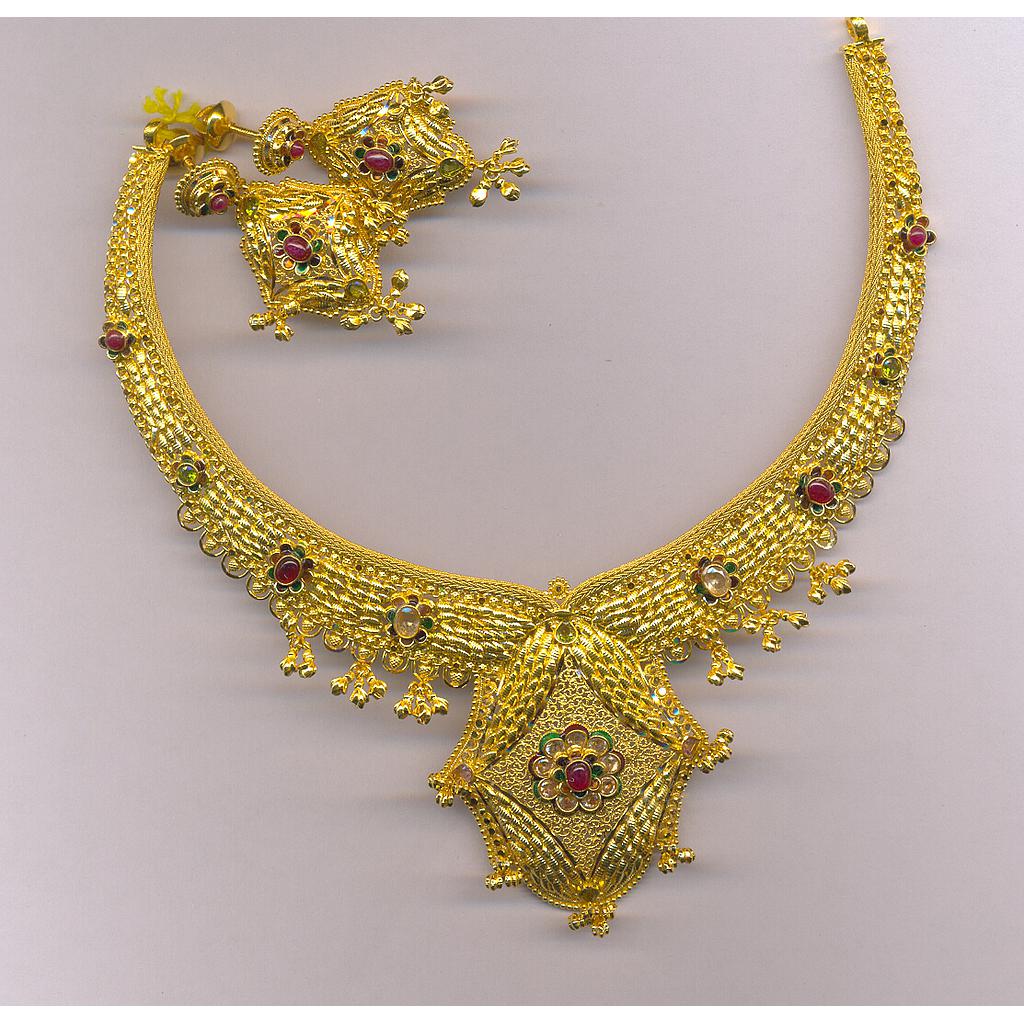 GOLD HALF SET ROUND PLAIN FANCY