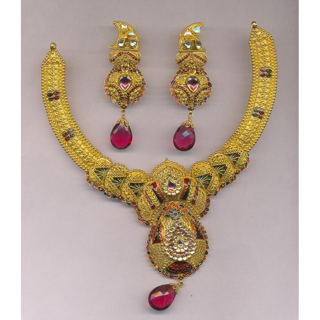 GOLD HALF SET ROUND PLAIN FANCY