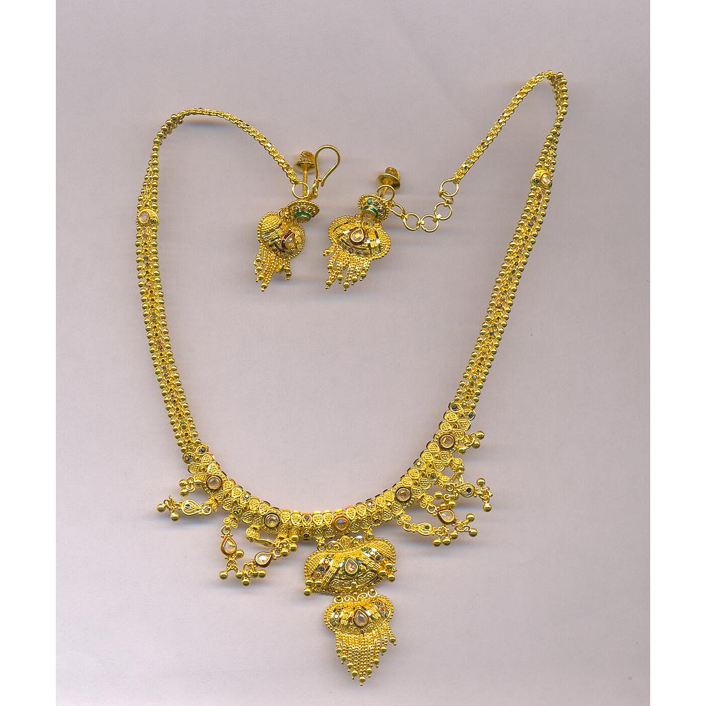 GOLD HALF SET ROUND PLAIN FANCY
