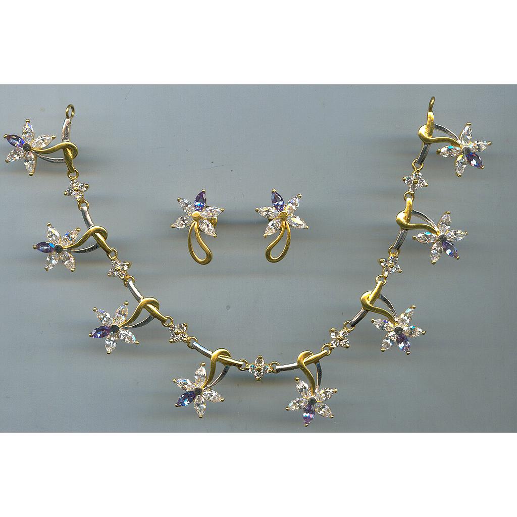 GOLD HALF SET ROUND REALSTONE EXCLUSIVE