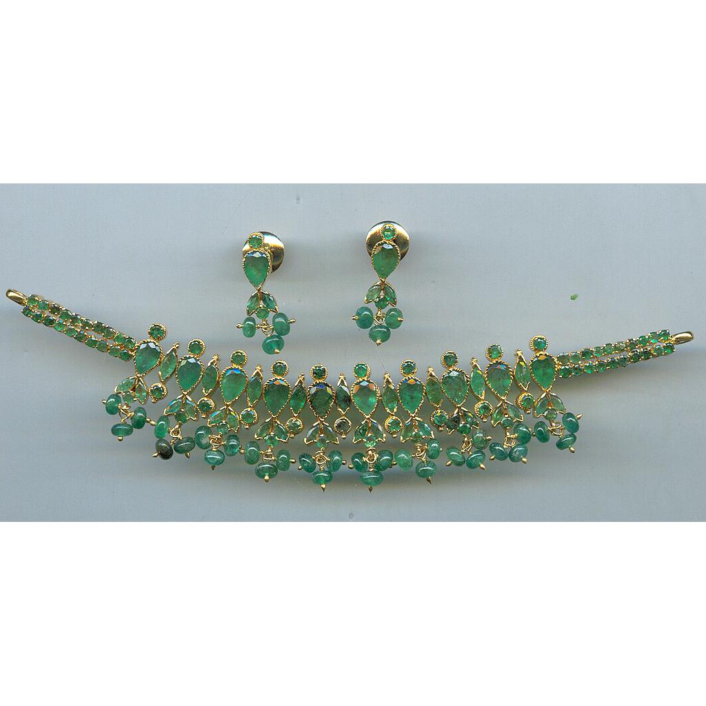 GOLD HALF SET ROUND REALSTONE EXCLUSIVE