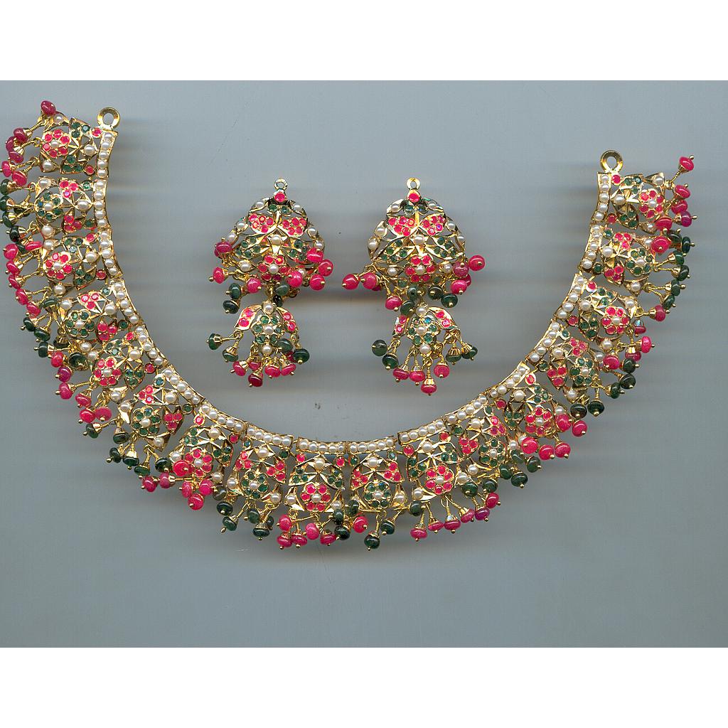 GOLD HALF SET ROUND REALSTONE EXCLUSIVE