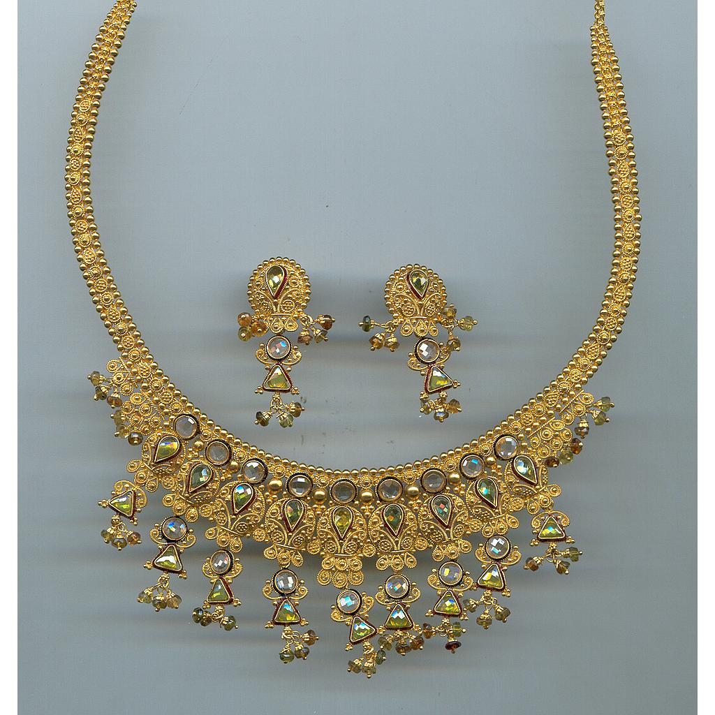 GOLD HALF SET ROUND REALSTONE EXCLUSIVE
