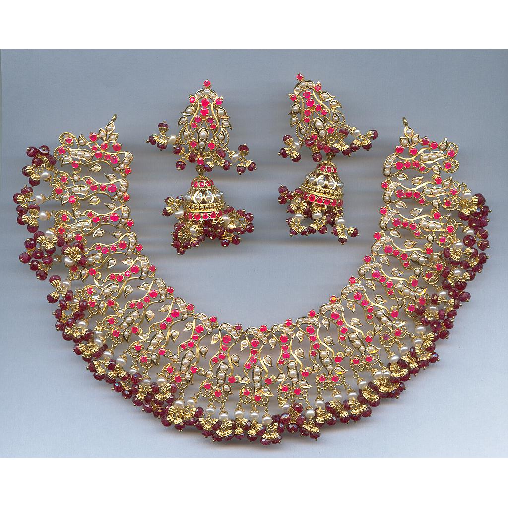 GOLD HALF SET ROUND REALSTONE EXCLUSIVE