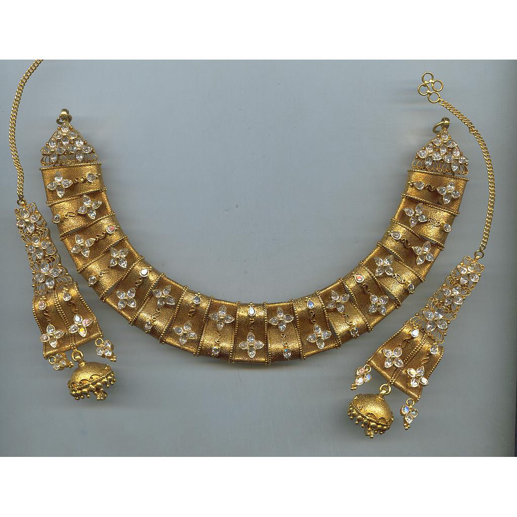GOLD HALF SET ROUND REALSTONE EXCLUSIVE
