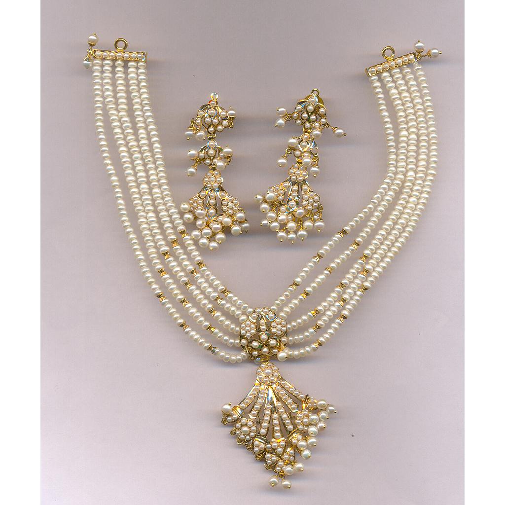 GOLD HALF SET ROUND REALSTONE FANCY