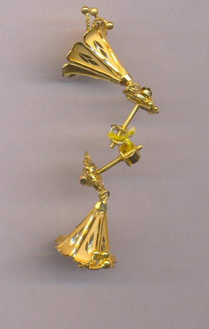 GOLD HANGING PLAIN FANCY