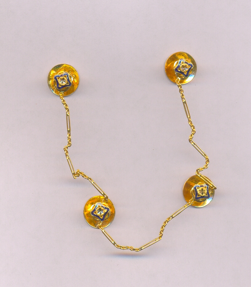 GOLD KURTA BUTTON