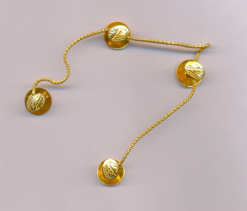 GOLD KURTA BUTTON