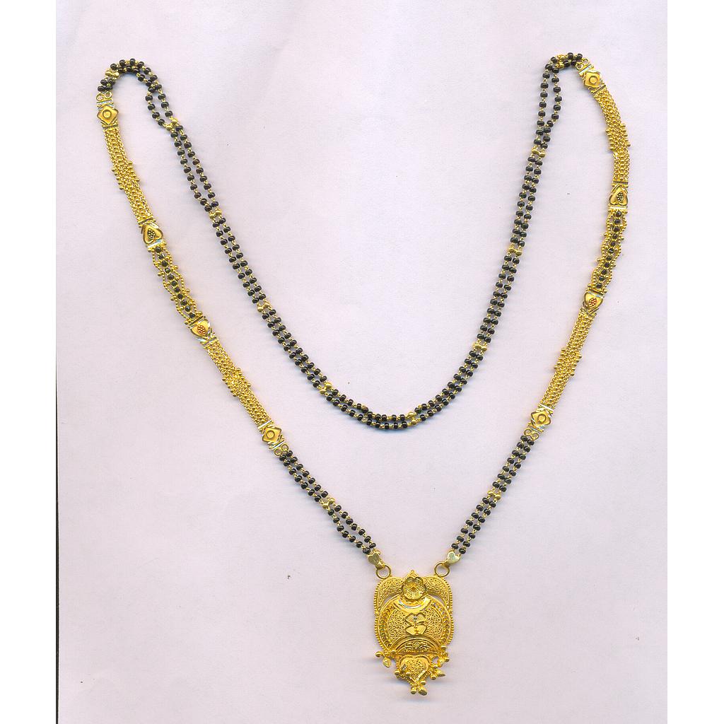 GOLD MANGALSUTRA PLAIN FANCY