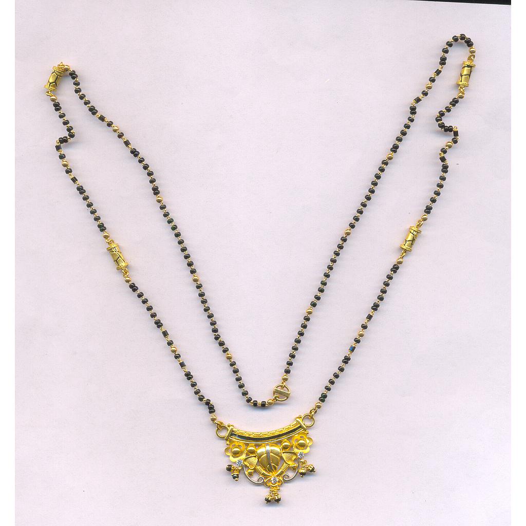 GOLD MANGALSUTRA PLAIN FANCY