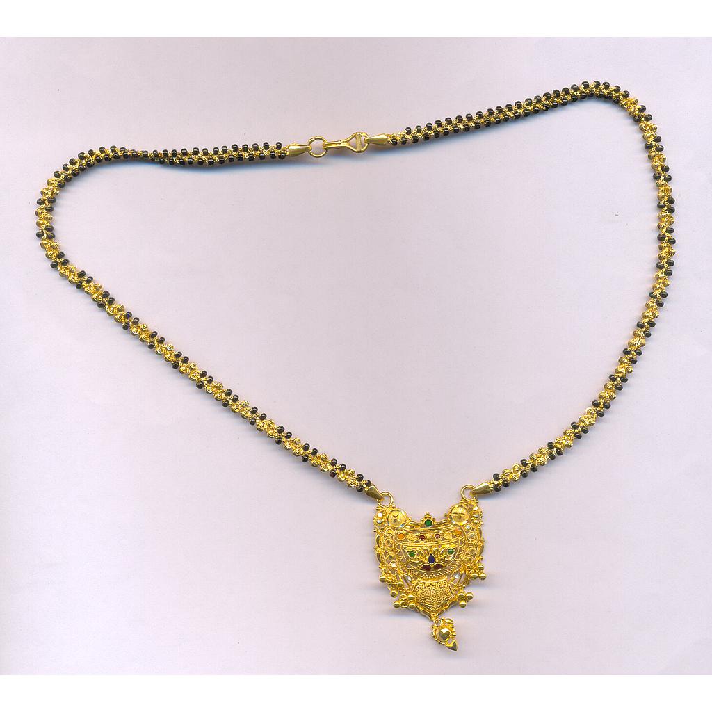 GOLD MANGALSUTRA PLAIN FANCY