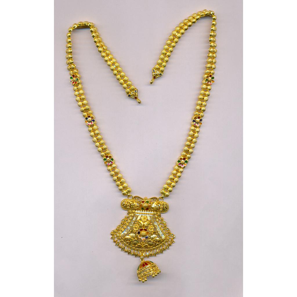 GOLD NECKLACE PLAIN FANCY