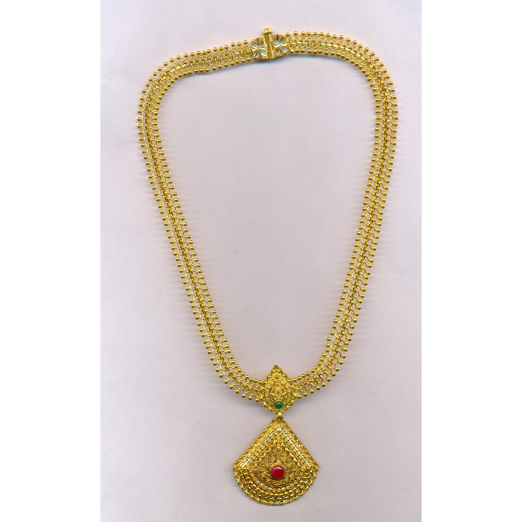 GOLD NECKLACE PLAIN FANCY
