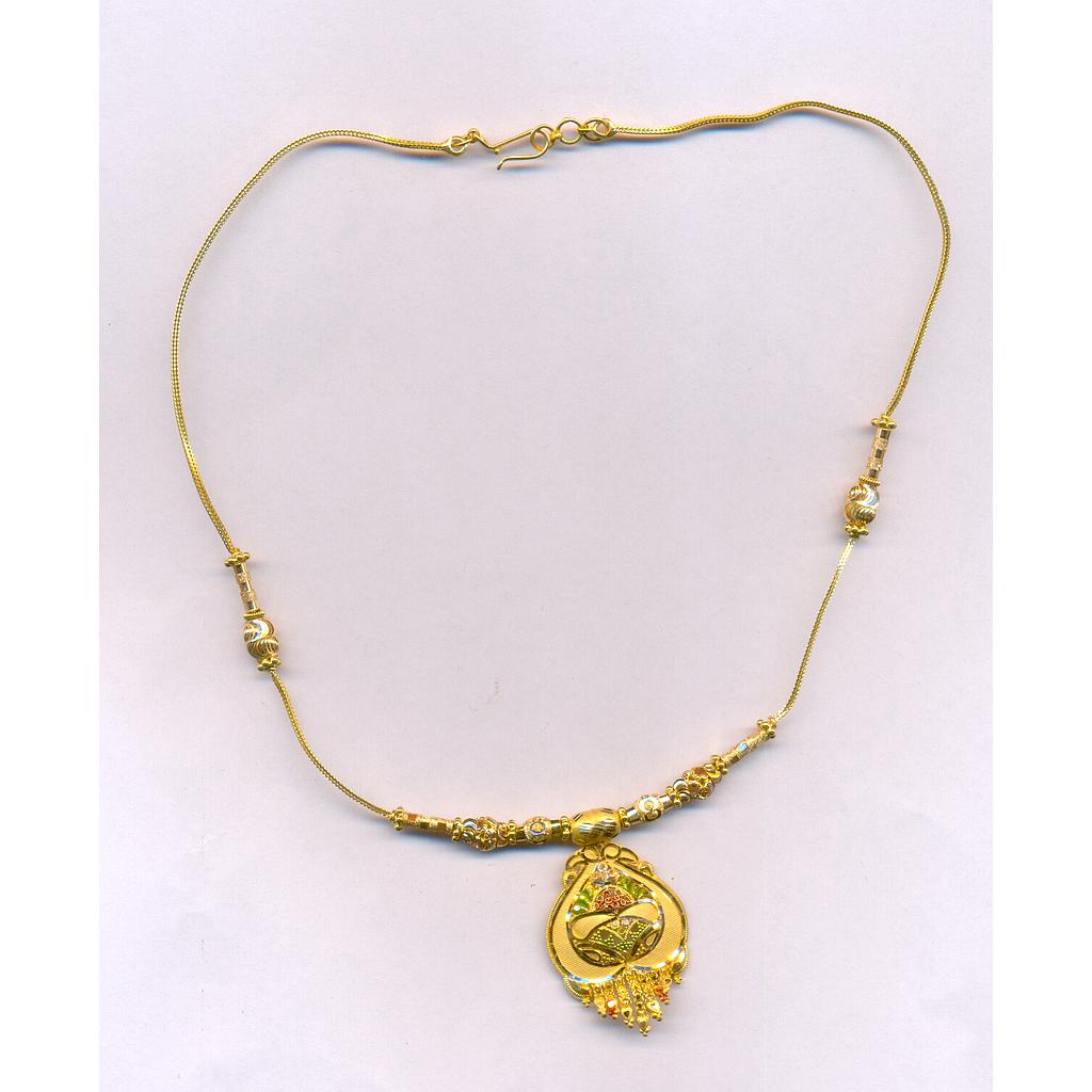 GOLD NECKLACE PLAIN FANCY