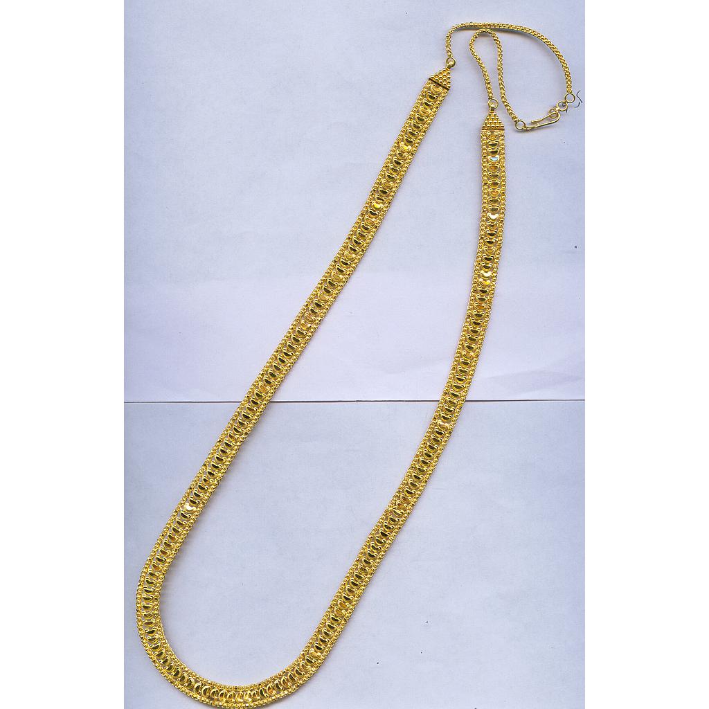 GOLD NECKLACE PLAIN FANCY