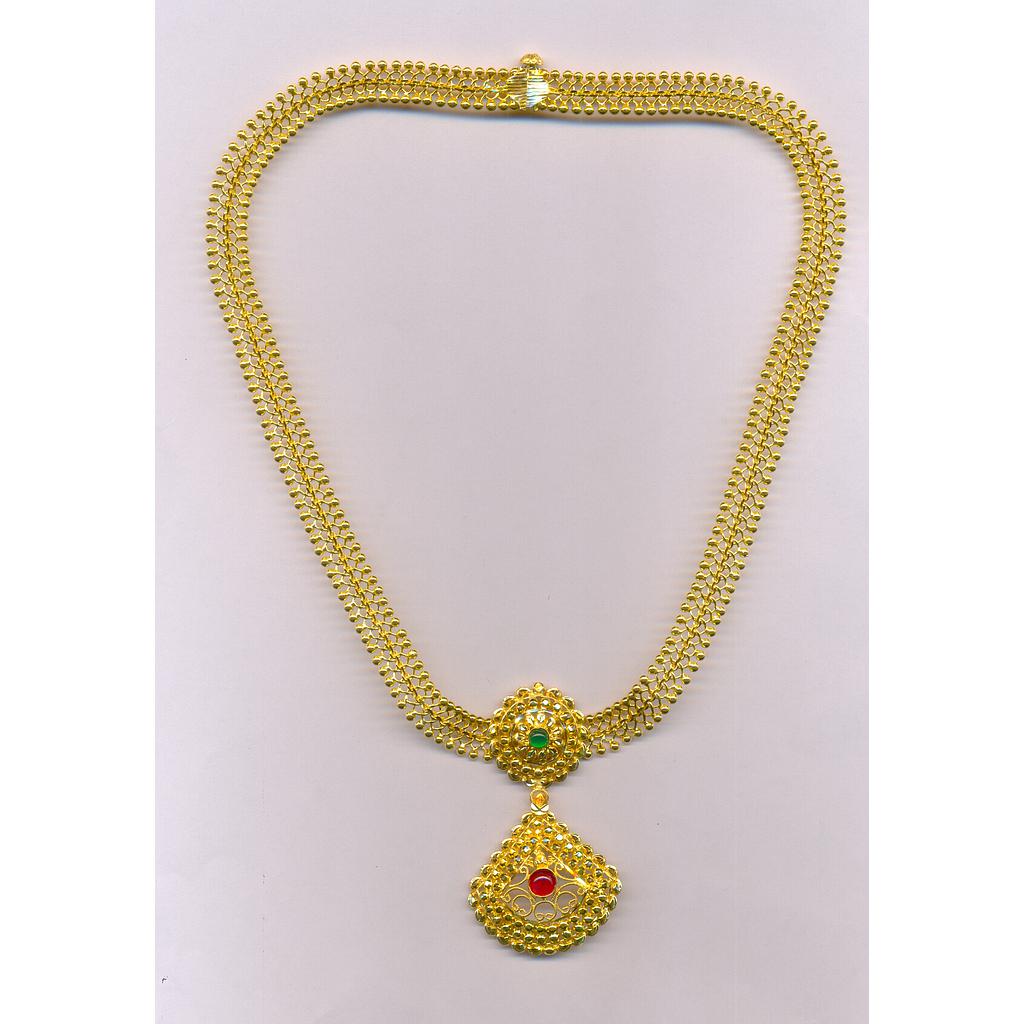 GOLD NECKLACE PLAIN FANCY