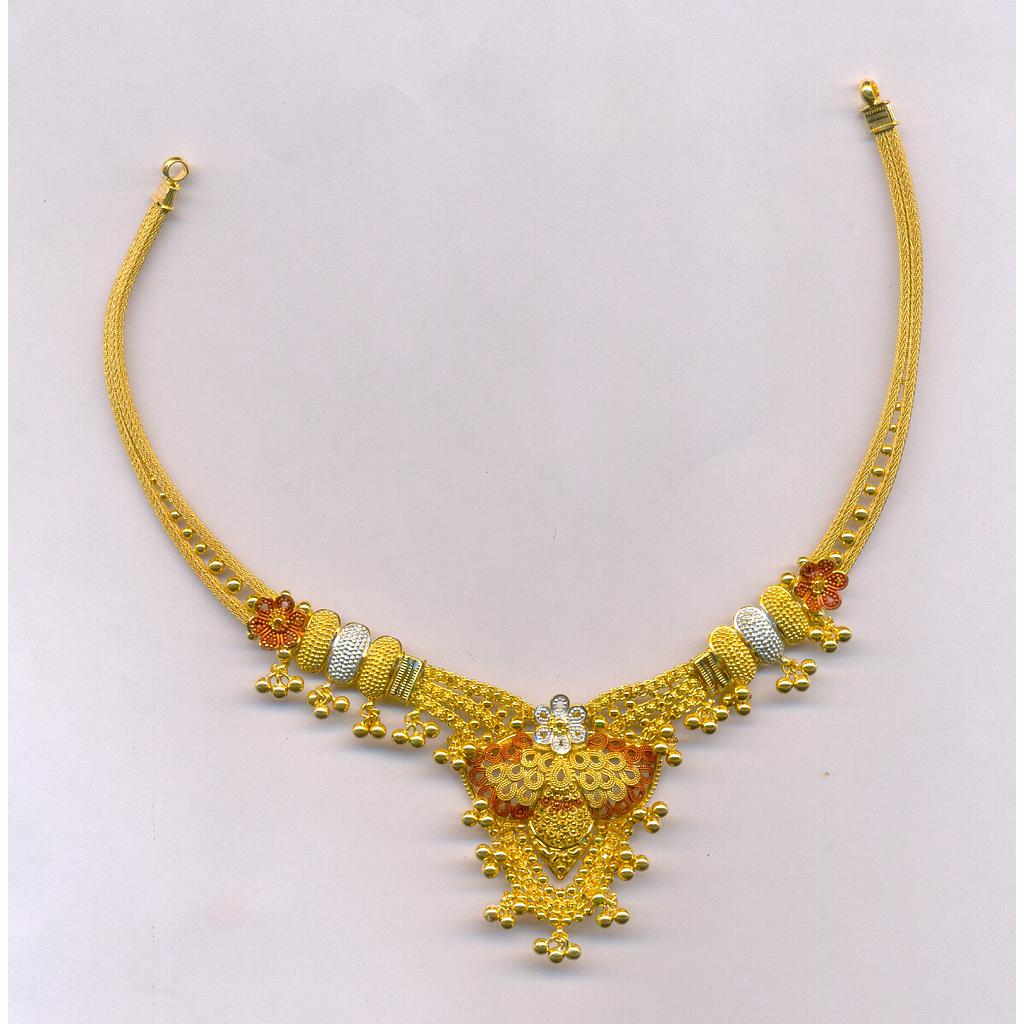 GOLD NECKLACE PLAIN FANCY