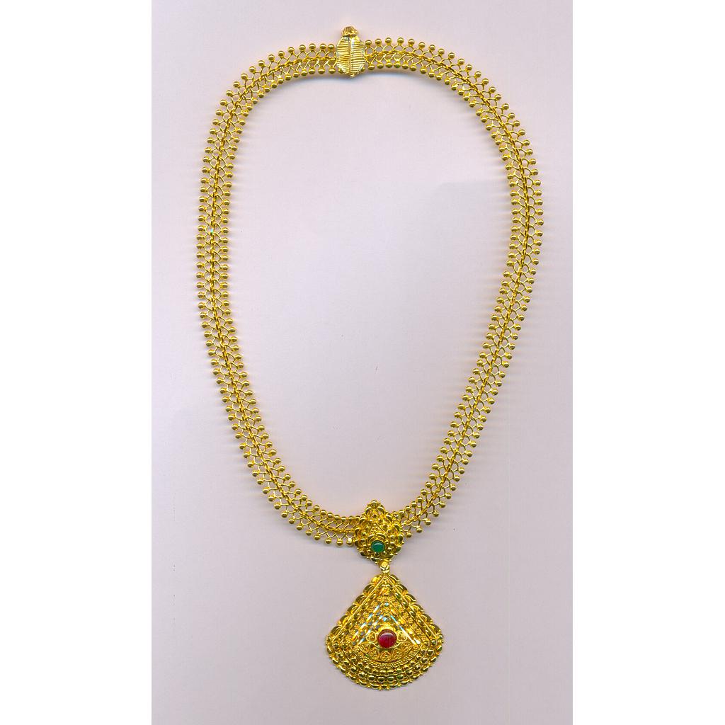 GOLD NECKLACE PLAIN FANCY