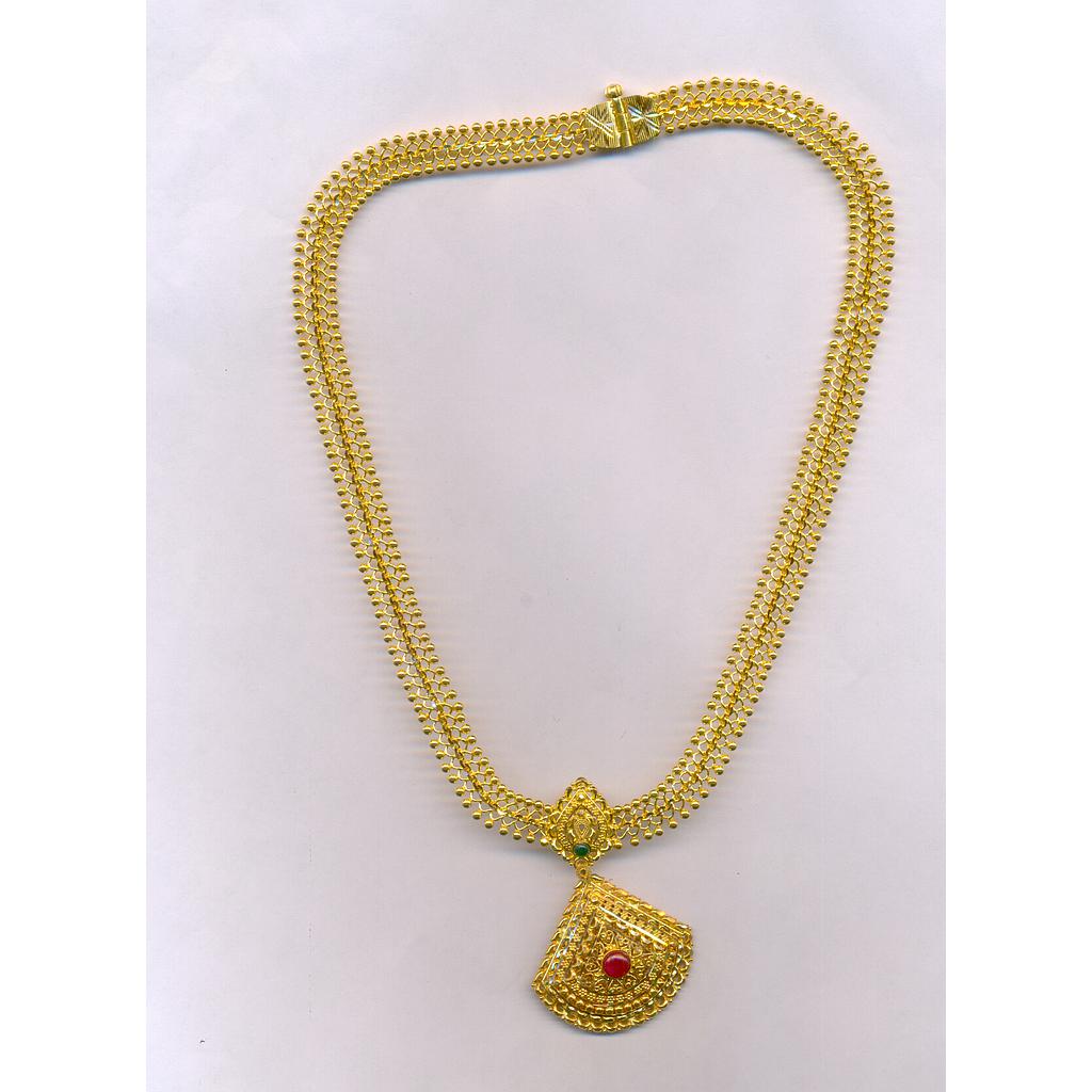 GOLD NECKLACE PLAIN FANCY