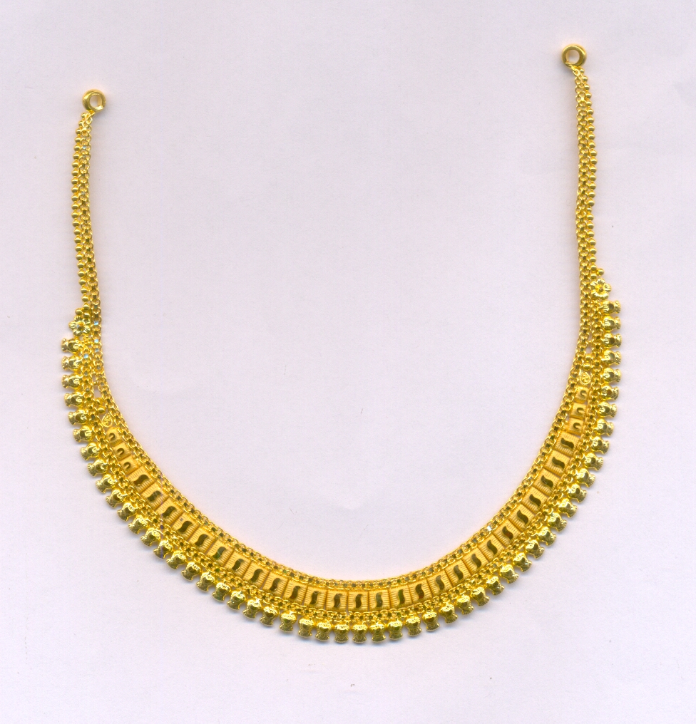 GOLD NECKLACE PLAIN FANCY
