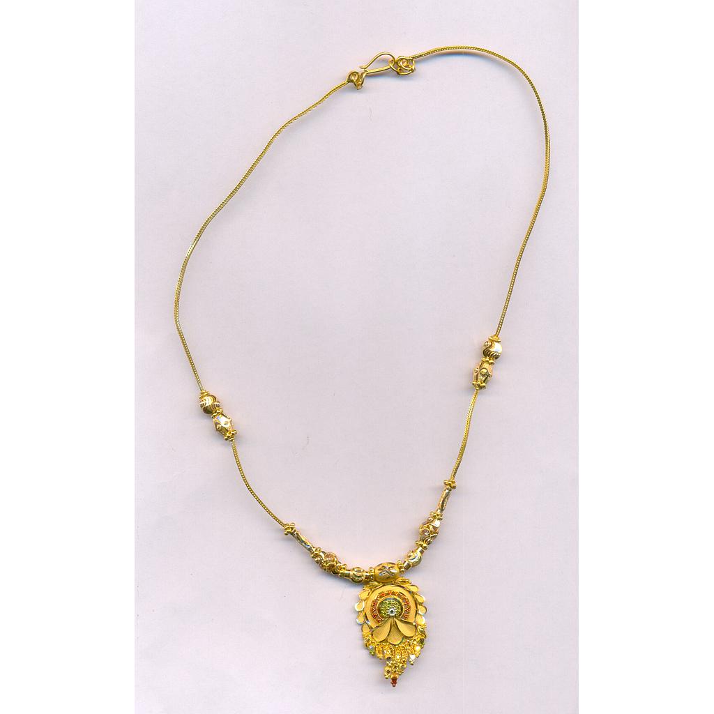 GOLD NECKLACE PLAIN FANCY