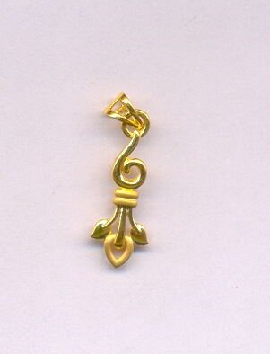 GOLD PENDENT CASTING FANCY
