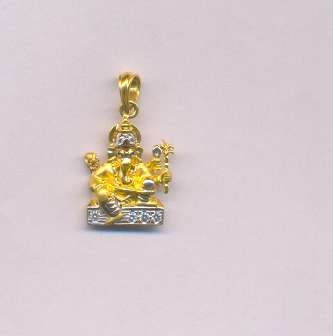 GOLD PENDENT CASTING FANCY