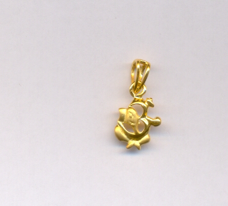 GOLD PENDENT CASTING FANCY